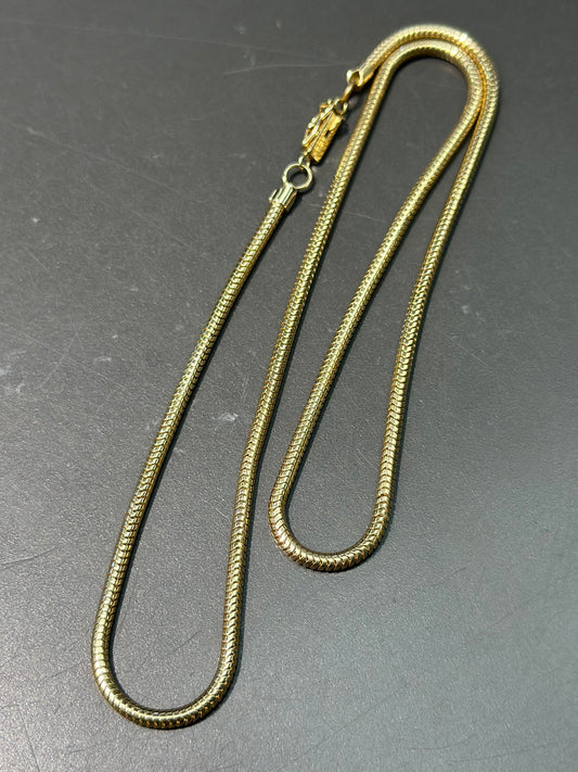 Vintage 14K Gold Snake Chain Necklace