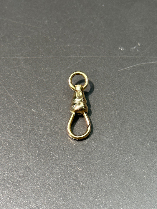 Vintage 14K Yellow Gold Dog Clip