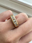 14K Yellow Gold 0.50 CTW Five Stone Diamond Flush Set Ring Band