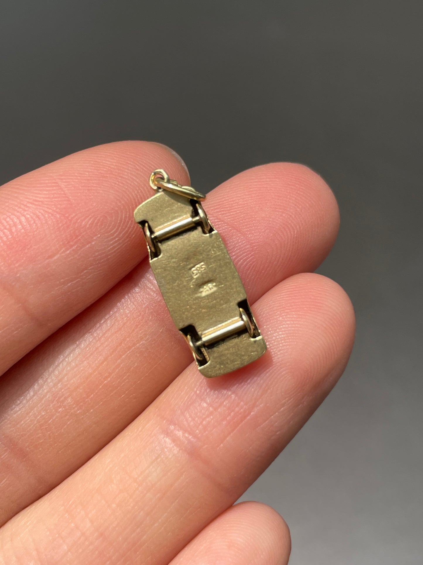 Vintage 14K Gold Articulating Car Charm