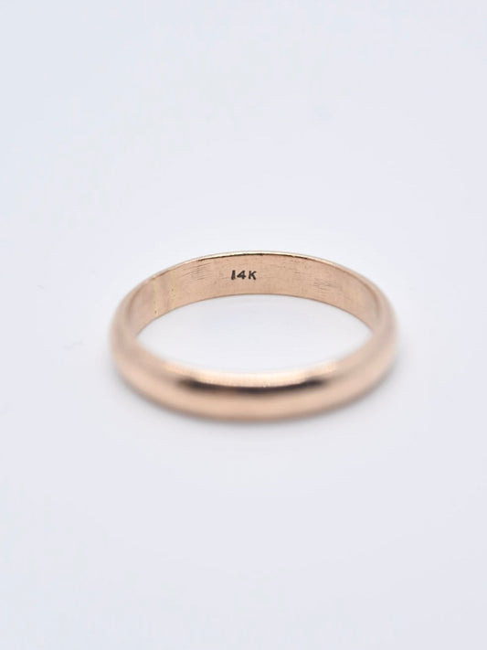 Vintage 14K Gold Rose Gold Band