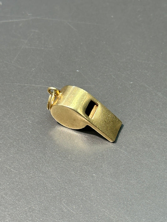 Vintage 14K Gold Medium Whistle Charm