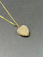 Victorian 14K Seed Pearl Heart Locket Necklace 18.0”