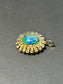 Vintage 14K Hold Triplet Opal Pendant