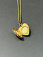 Victorian 14K Seed Pearl Heart Locket Necklace 18.0”