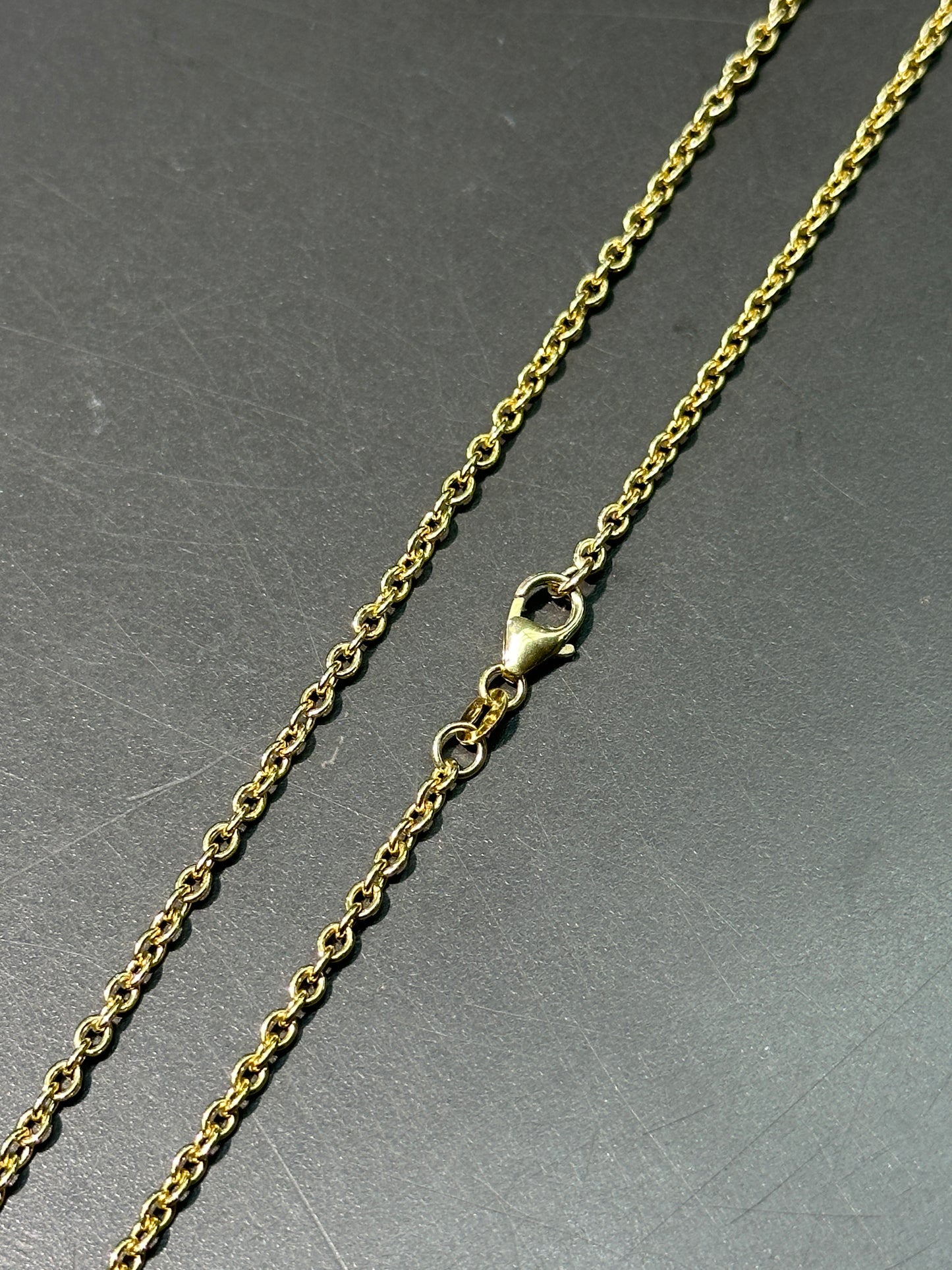 14K Gold Mini Rollo Chain Necklace