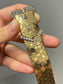 Retro 18K Yellow Gold 1.07 CTW Diamond Buckle Belt Bracelet