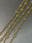 Antique 14K Yellow Gold Filigree Watch Chain Necklace 52.0 inch