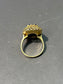 Vintage 18K Gold Sapphire Woven Ring