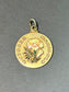 Vintage 14K Gold Marigold October Pendant