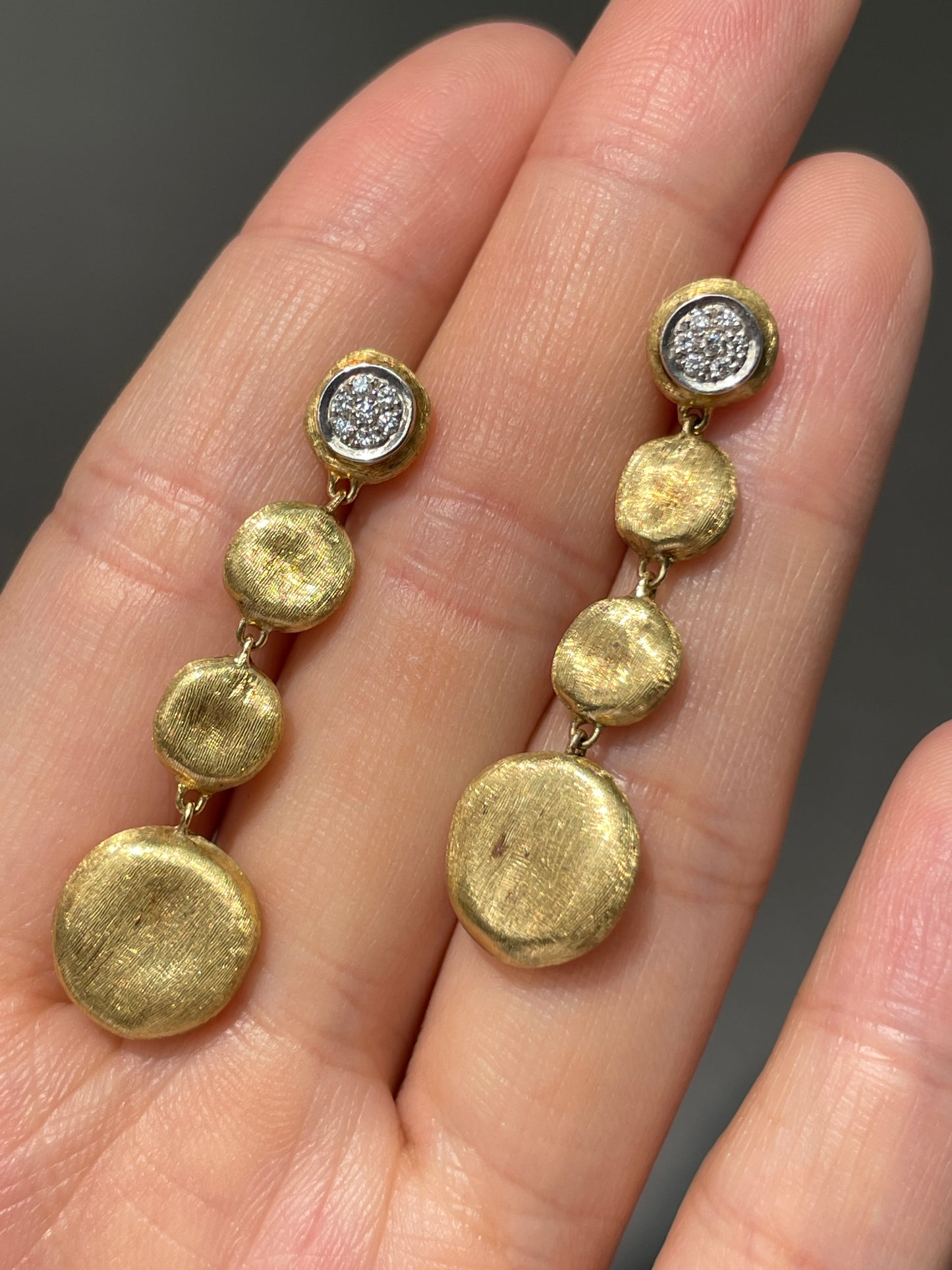 Marco Bicego 18K Gold "Piccolo Jaipur" Diamond Earring
