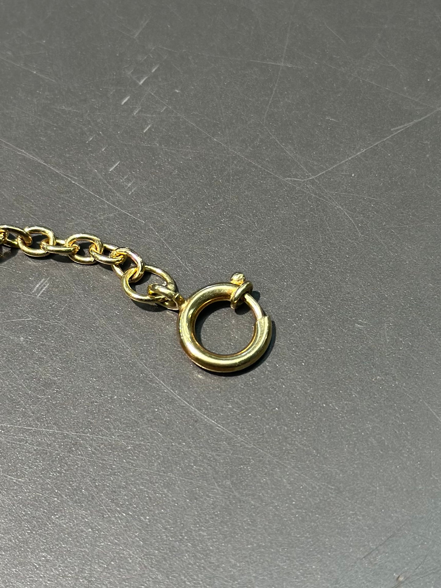 Vintage 18K Gold Carabiner Charm Holder