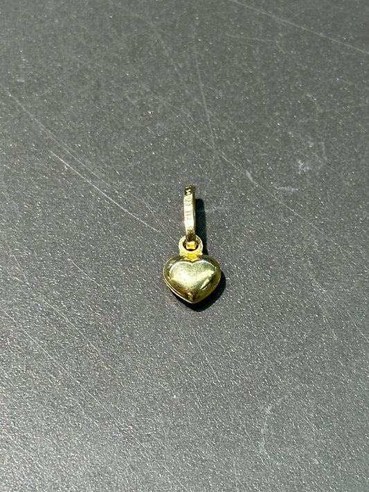 复古 14K 空心蓬松心形吊坠