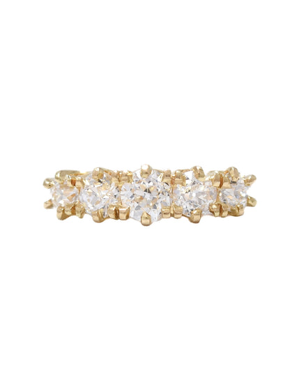 Antique Birks 14K Gold 1.46 CTW Five Stone Diamond Ring