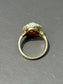 Vintage 10K Gold Opal Halo Cluster Ring