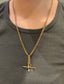 Vintage 14K Yellow Gold Fancy Link Albert Watch Chain 20.25 inch