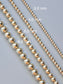 14K Gold 4.0 mm Beaded Bracelet 7.5 inch