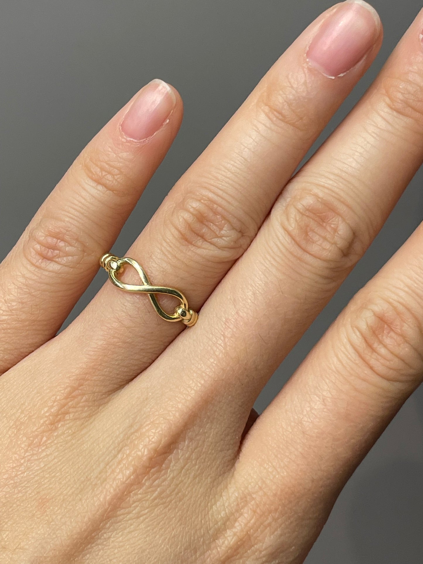 14K Yellow Gold Infinity Ring