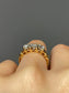 Antique 14K Bi-Tone Gold 0.65 CTW Three Stone Ring