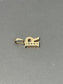 Vintage 14K Gold 0.04 CTW Diamond Letter R Charm