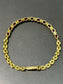 Vintage 18K Gold Natural Ruby Diamond Chain Bracelet