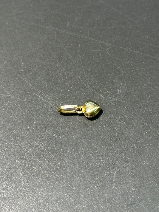 复古 14K 空心蓬松心形吊坠