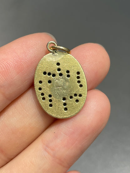 Antique J.E. Caldwell 18K Gold Diamond "M" Monogram Charm