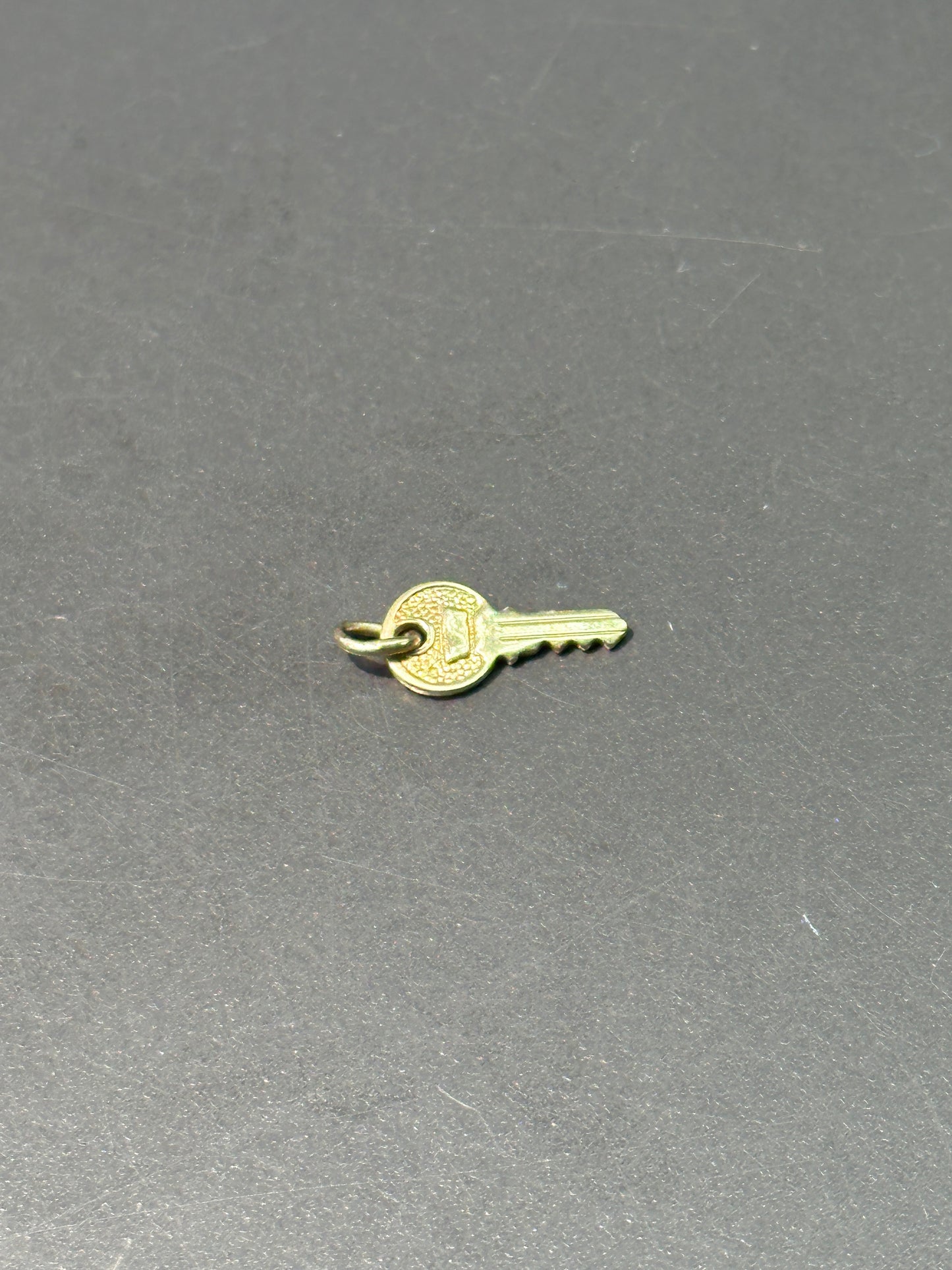 Vintage 14K Gold Mini Key Charm