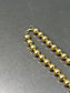 Vintage 14K Gold Bead Necklace 18.0 inch