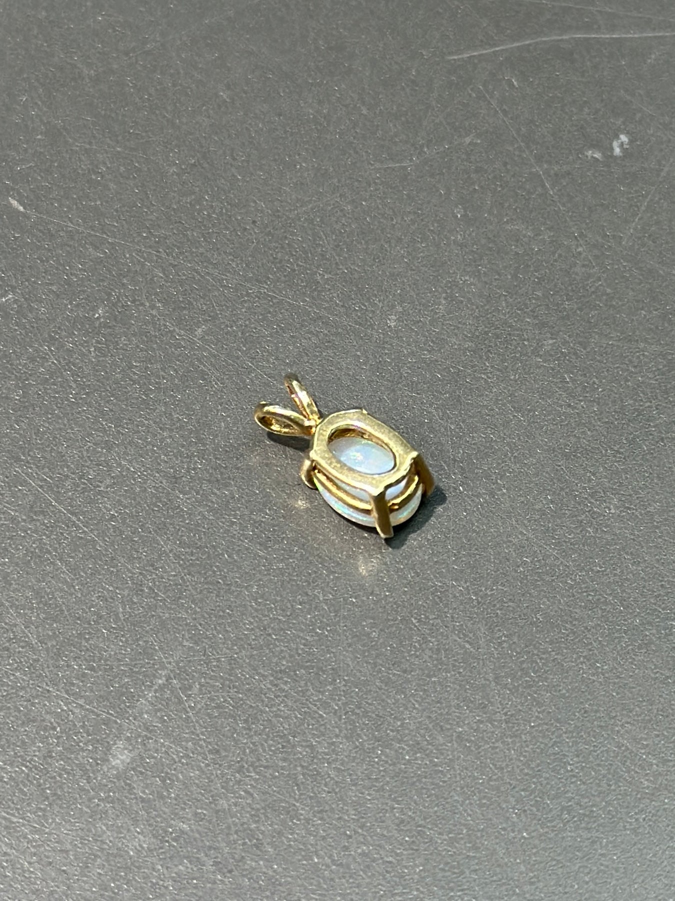 14K 蛋白石吊坠