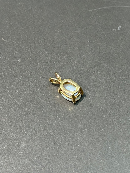 14K 蛋白石吊坠