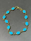 18K Gold Sleeping Beauty Turquoise Bracelet