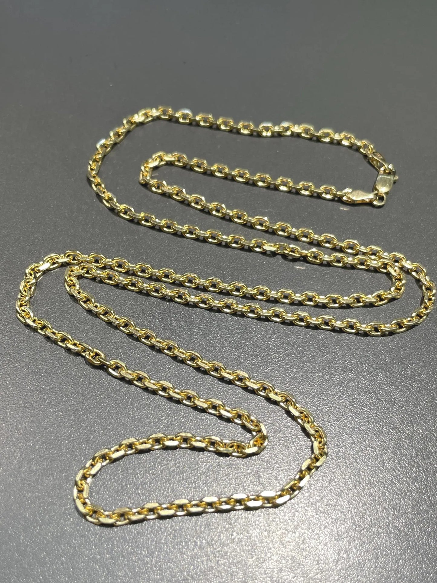 14K Gold 2.5 mm Cable Link Chain Necklace
