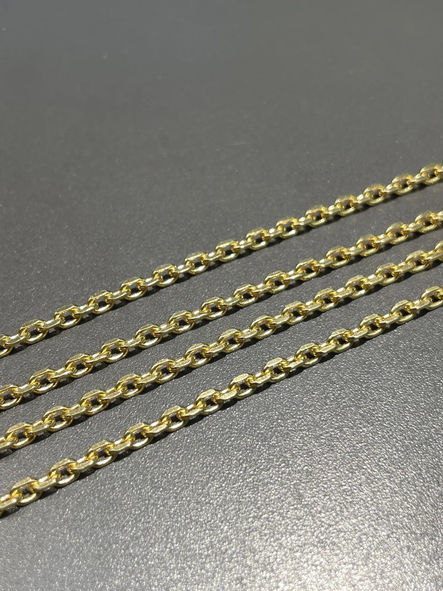14K Gold 2.5 mm Cable Link Chain Necklace