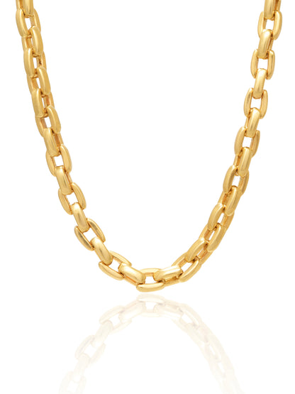 Vintage 14K Gold Elongated Rolo Link Chain