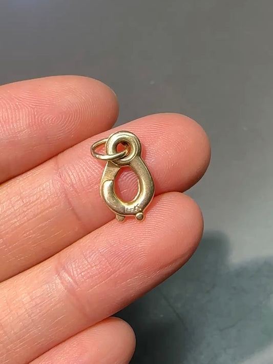 复古 14K 黄金旋转扣