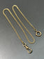 Art Deco 14K Gold Curb Link Watch Chain 16”