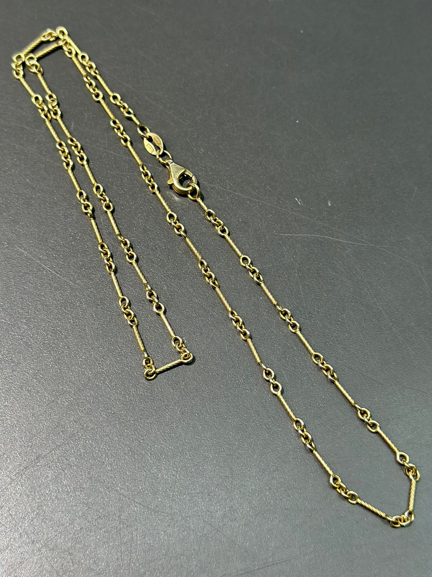 14K Gold Twisted Rope Chain Necklace