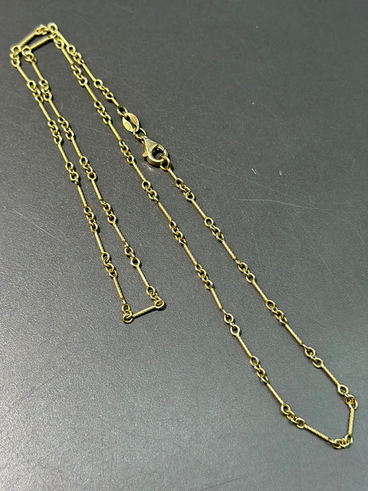 14K Gold Twisted Rope Chain Necklace