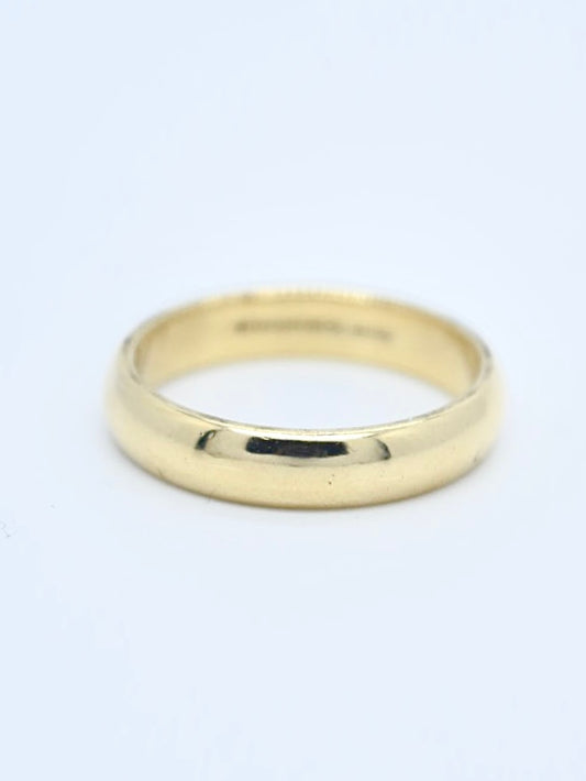 Tiffany & Co. 18K Yellow Gold Band 5.0 mm SZ 10