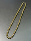 Vintage 14K Yellow Gold 7.0 mm Bead Necklace