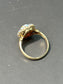 Vintage 10K Gold Opal Halo Cluster Ring