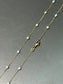 14K Yellow Gold 2.5 mm Akoya Pearl Station Necklace