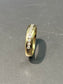 14K Gold Half Diamond Eternity Band Ring SZ 7