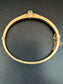 Vintage 14K Gold Diamond Seed Pearl Bangle