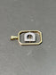 Vintage 14K Gold Diamond “D” Letter Charm