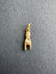 Vintage 18K Gold Hollow Rock and Roll Hand Charm