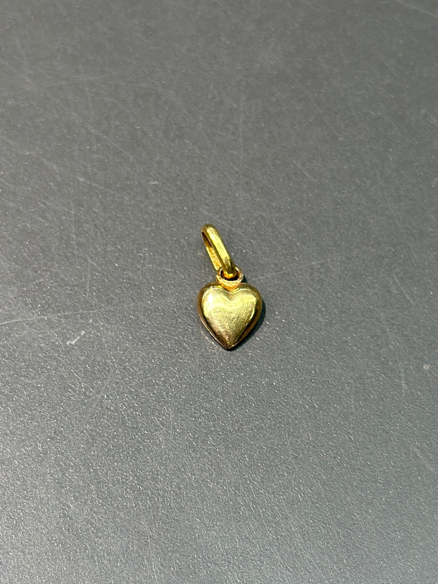 Vintage 18K Gold Heart Charm