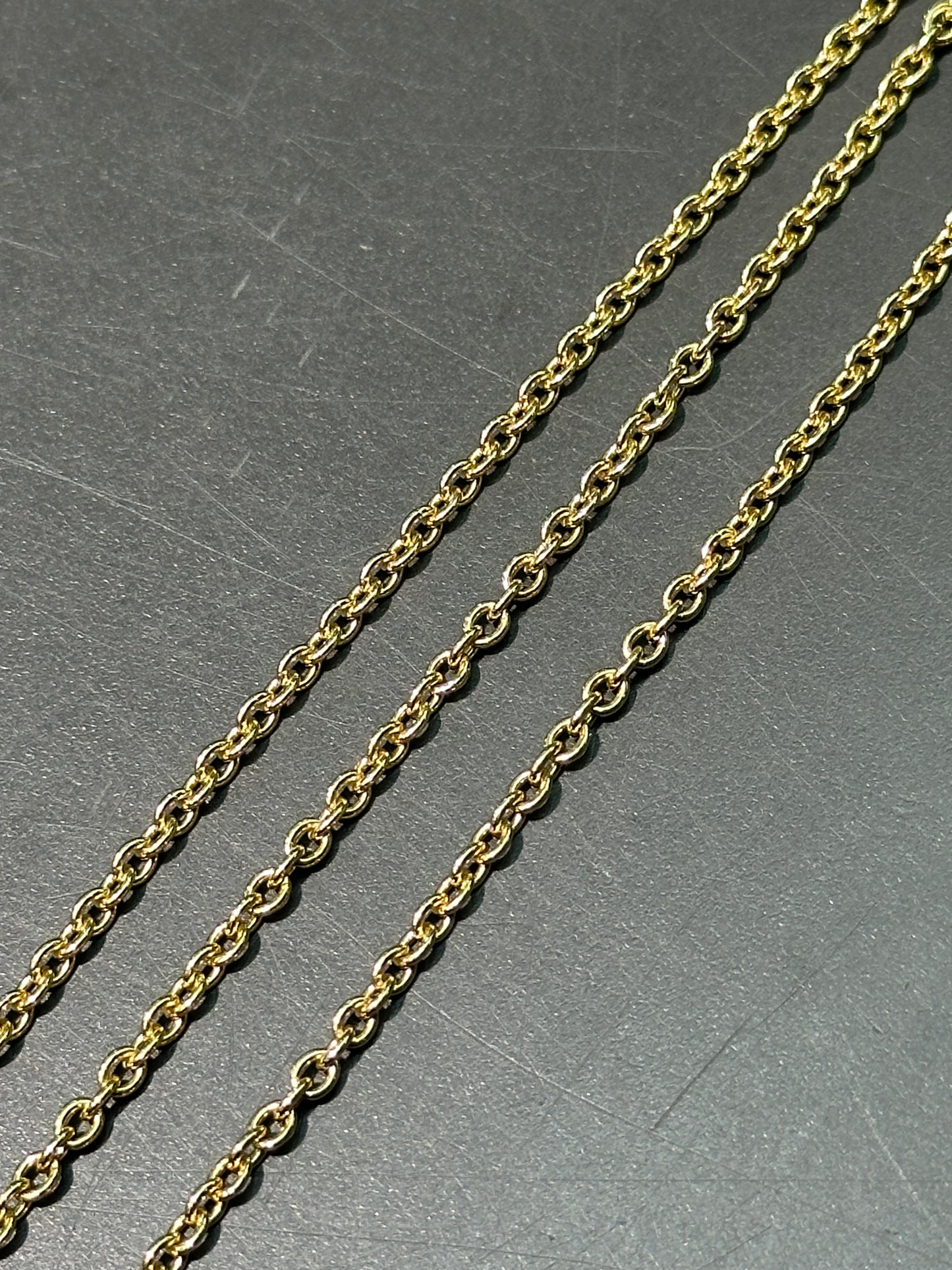 14K Gold Mini Rollo Chain Necklace