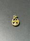 Art Nouveau 14K Gold Opal Clover Shamrock Charm